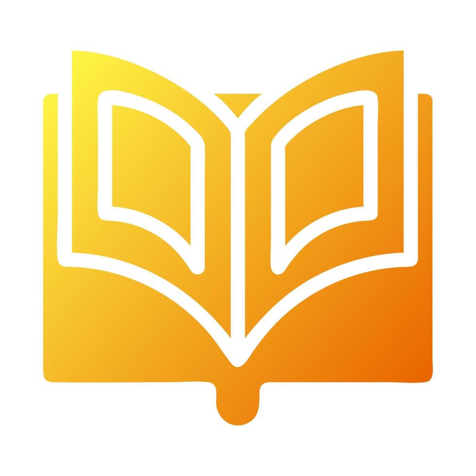 quran icon solid gradient yellow style ramadan illustration vector element and symbol perfect.