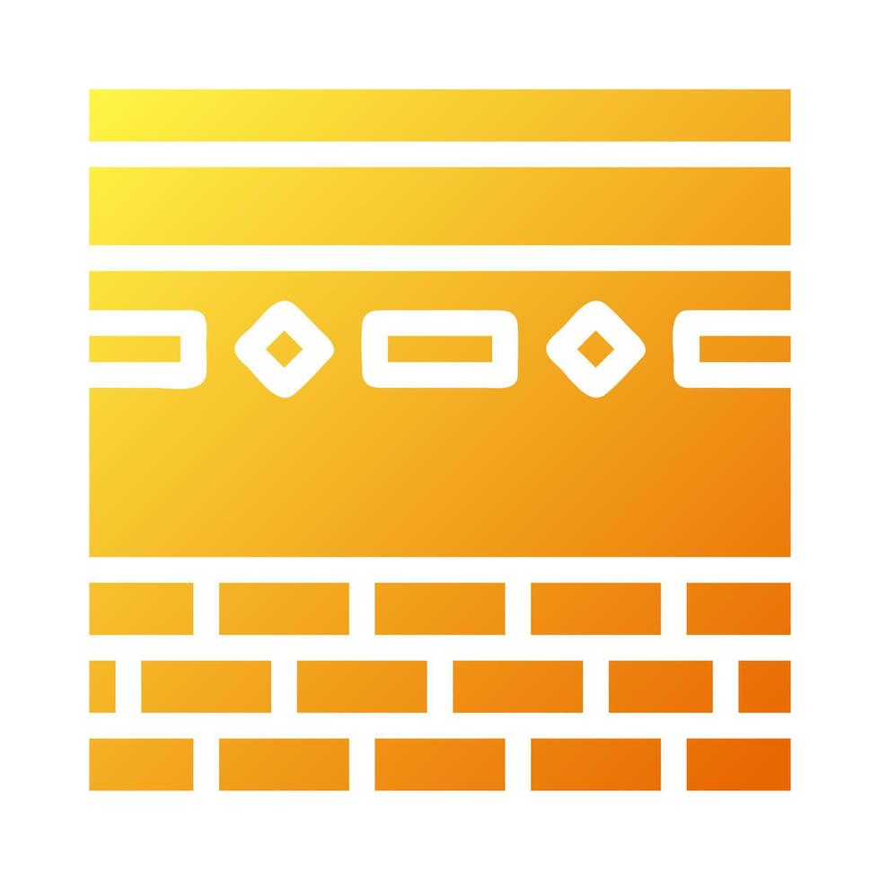 kaaba icon solid gradient yellow style ramadan illustration vector element and symbol perfect.