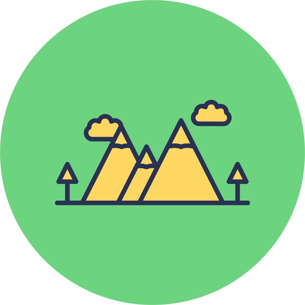 Mountain Ridge Vector Icon