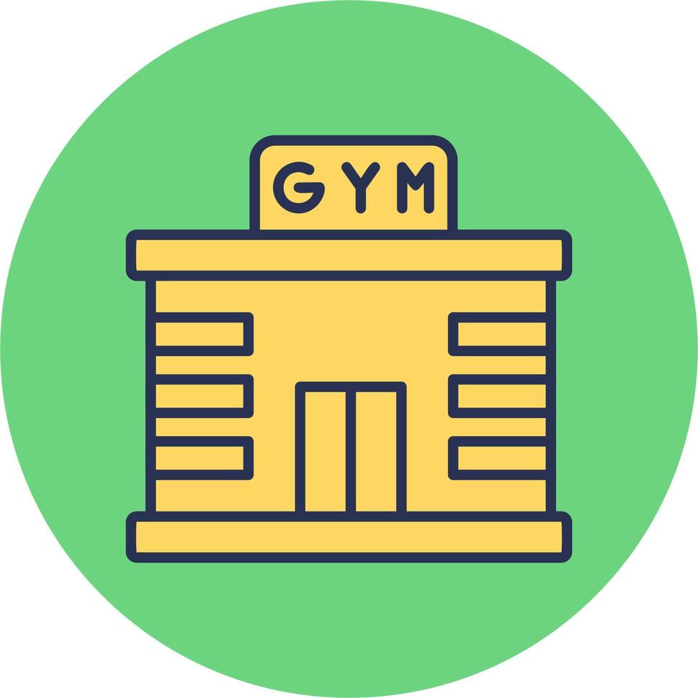 icono de vector de gimnasio