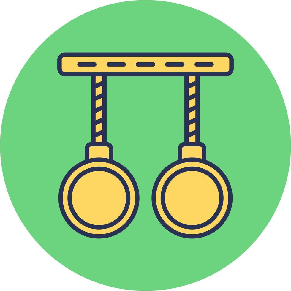 Gymnastic Rings Vector Icon