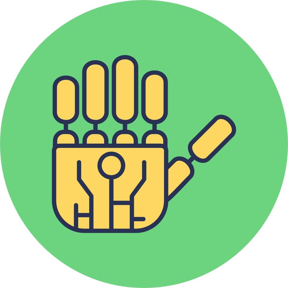 Robotic Hand Vector Icon