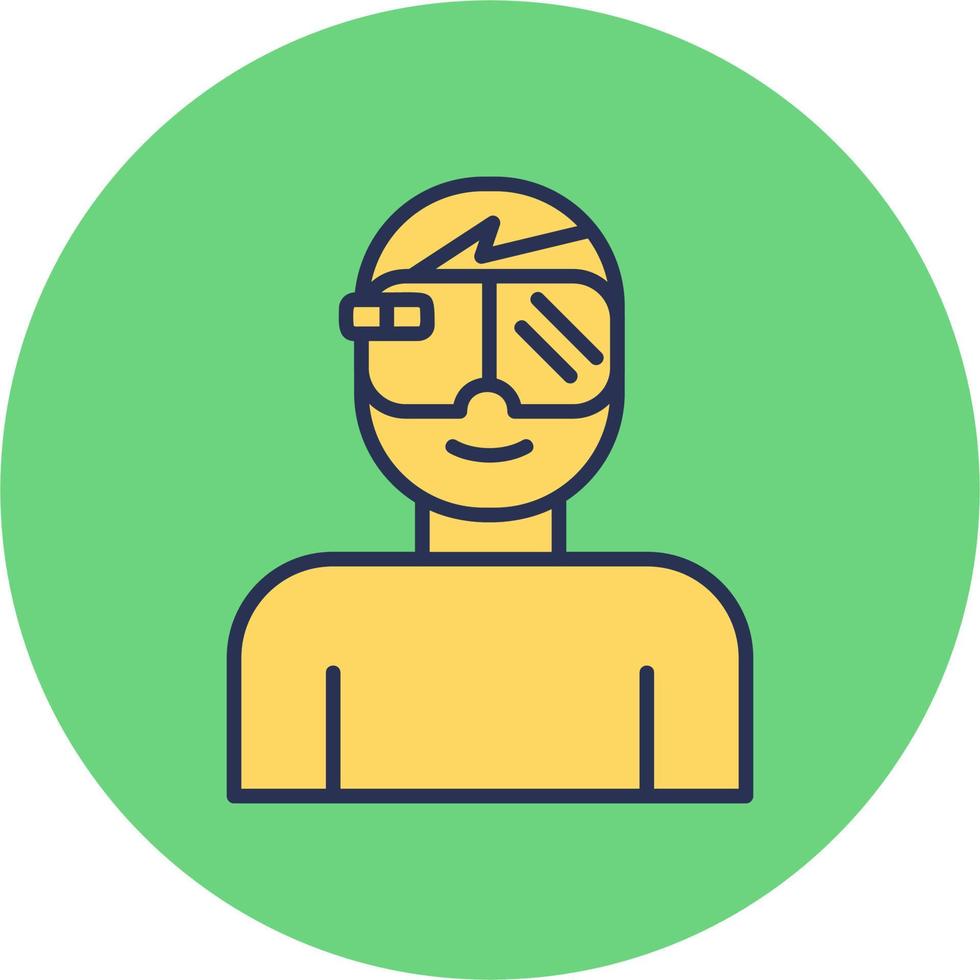 Augmented Reality Glasses Vector Icon