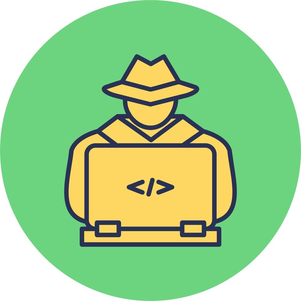 icono de vector de hacker