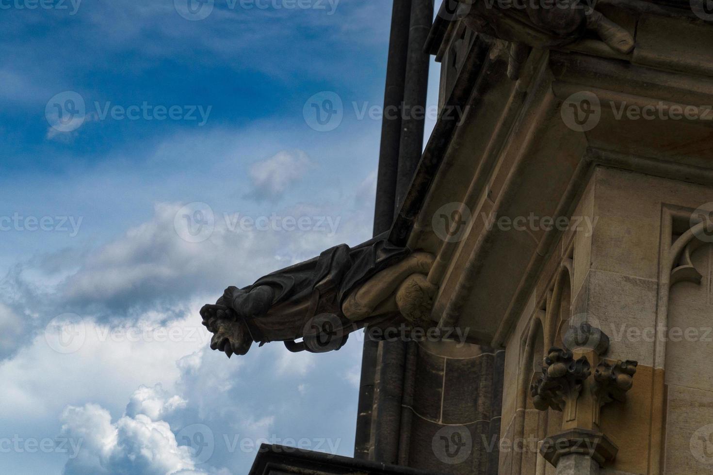 Prague dome caste saint vitus church photo