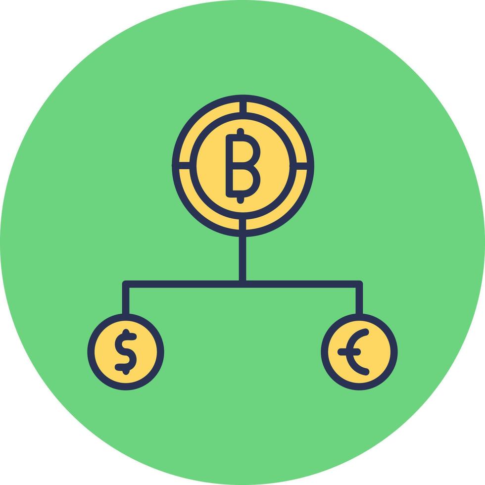 Divide Currency Vector Icon