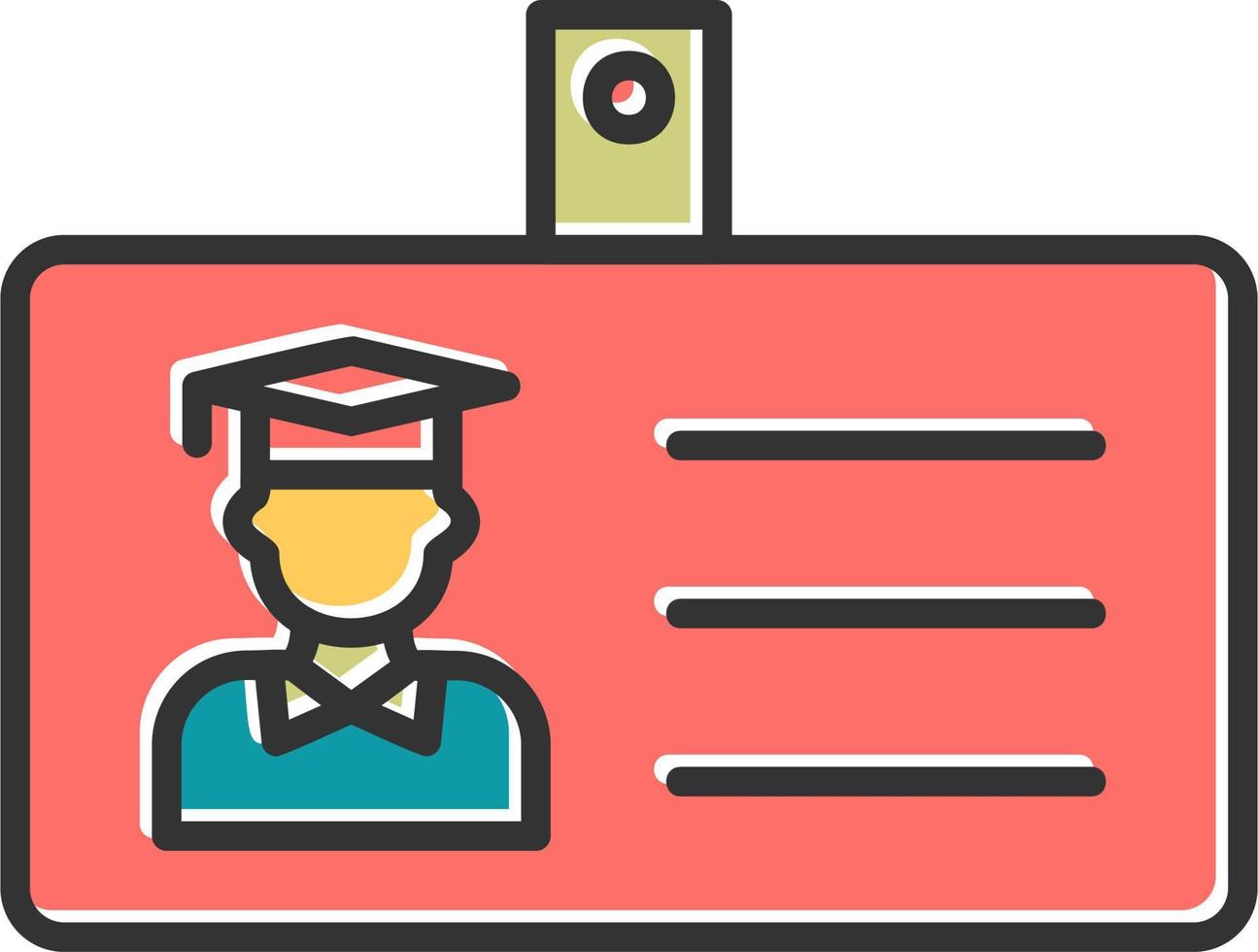 Student Id Card Vector Icon