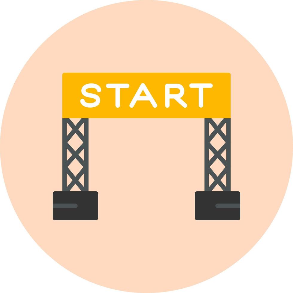 Start Line Vector Icon
