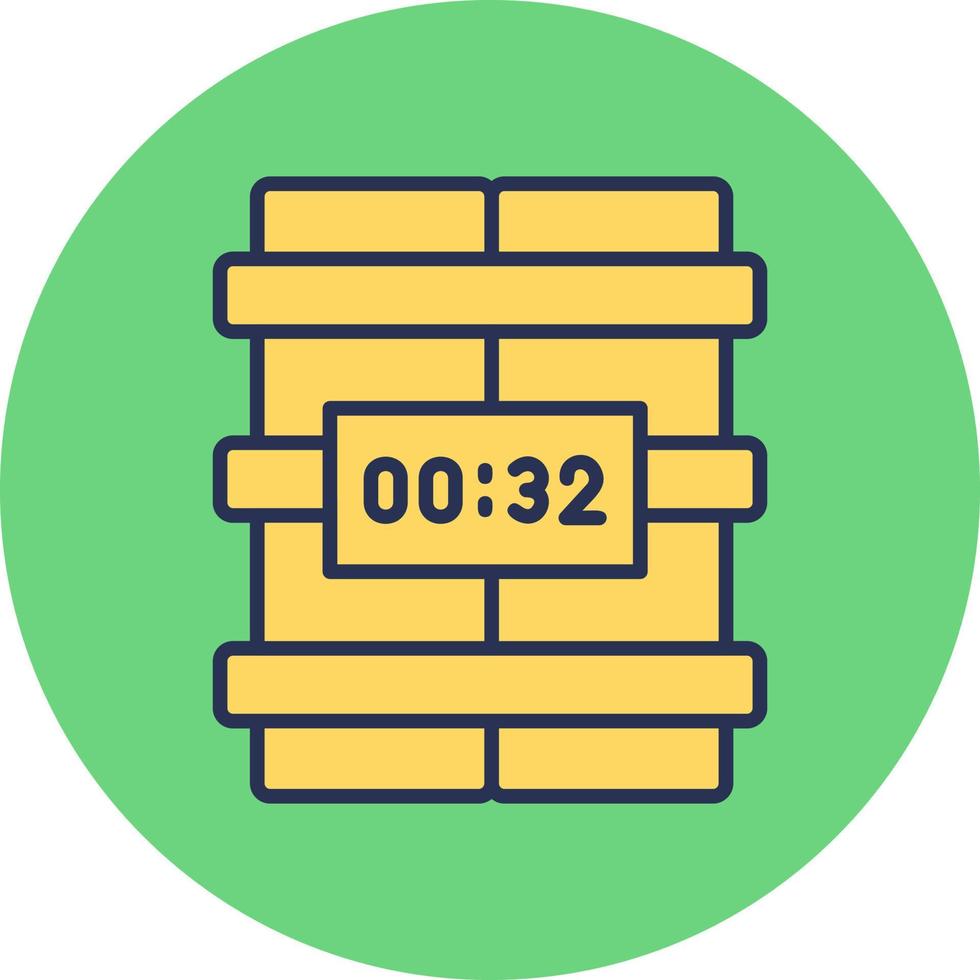 C4 Time Bomb Vector Icon