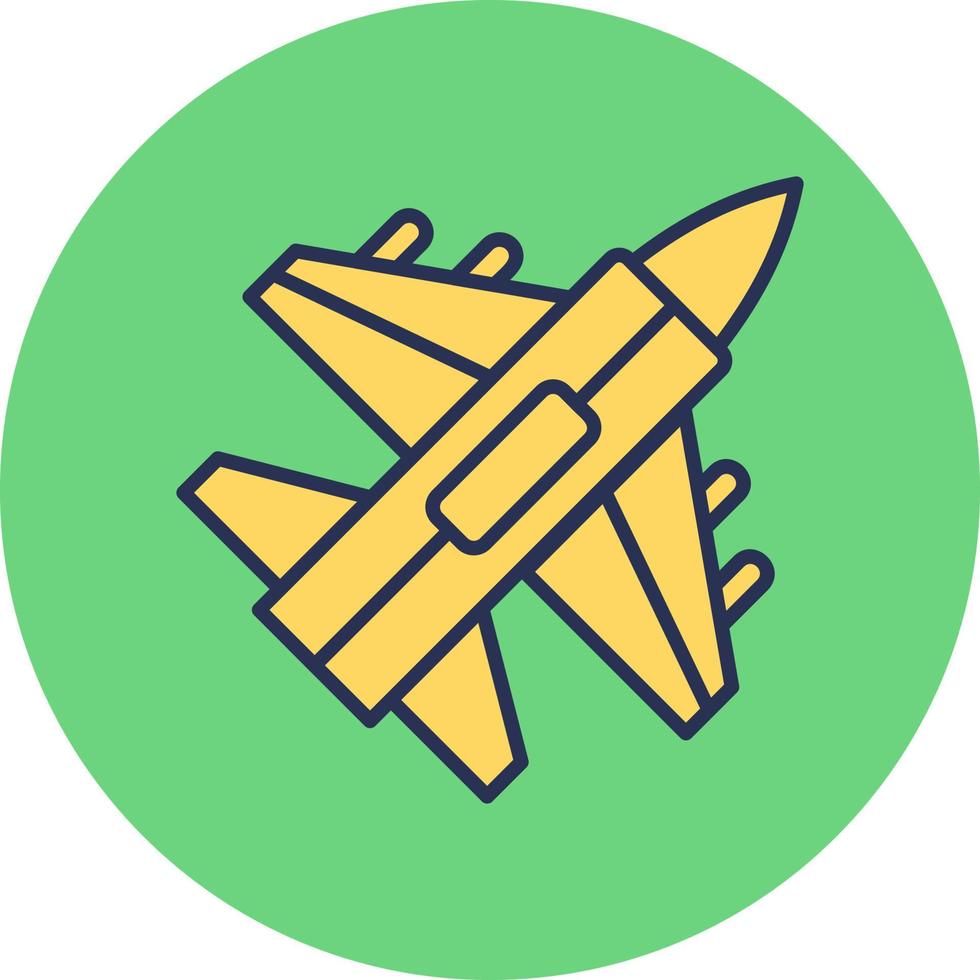 Jet Fighter Vector Icon