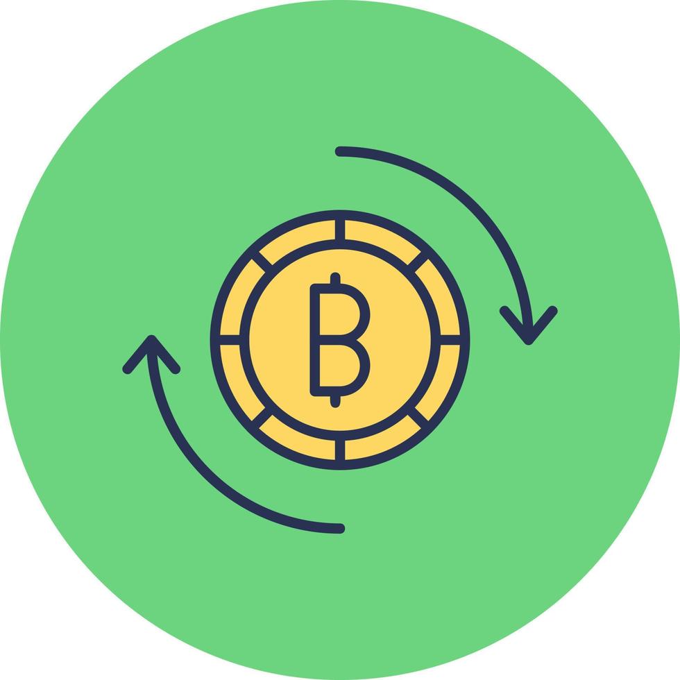 Bitcoin Exchange Vector Icon