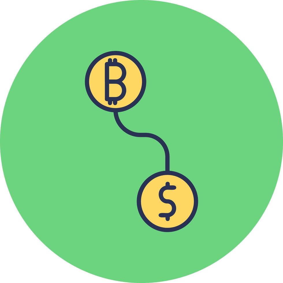 Btc conversion Vector Icon