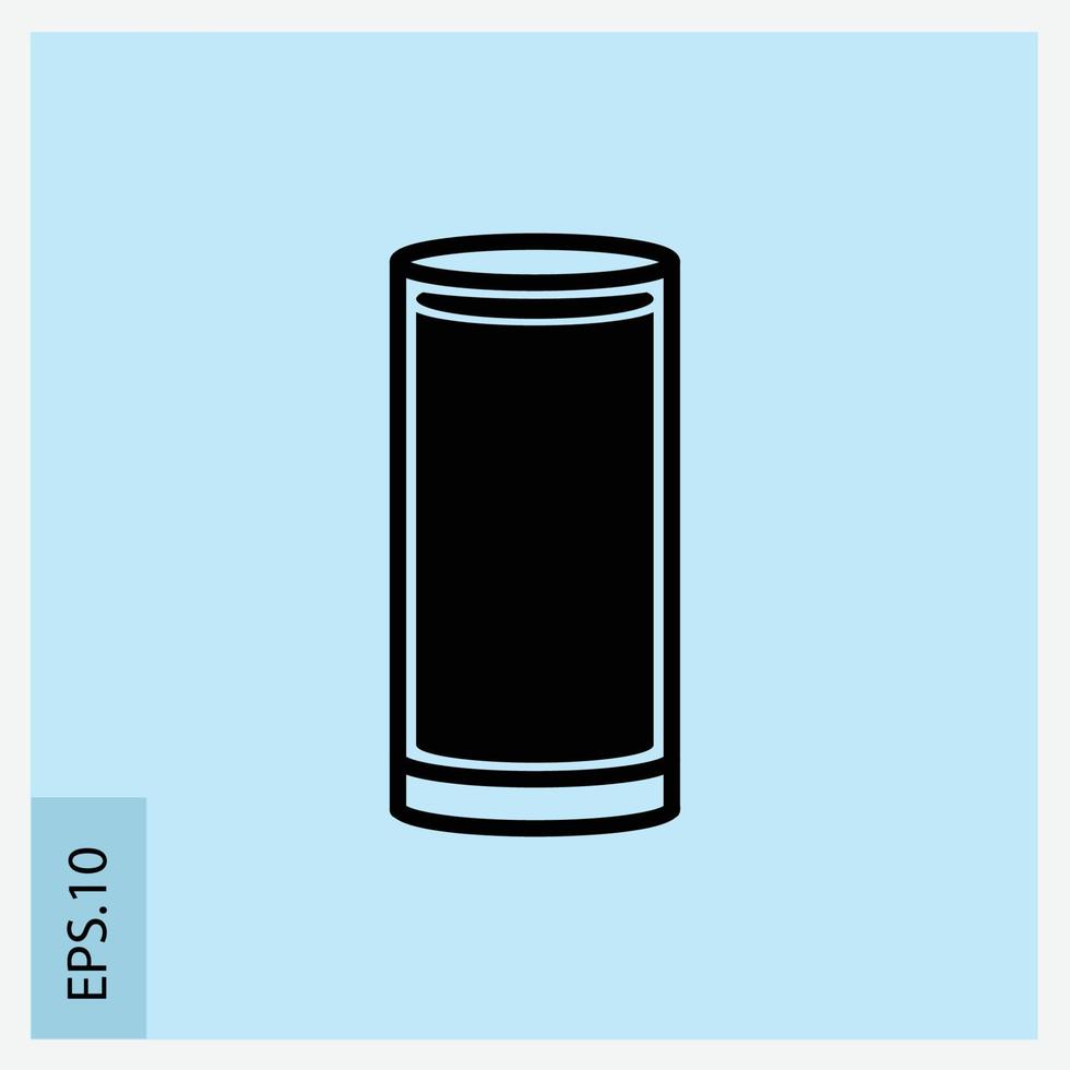 vaso mineral icono vector