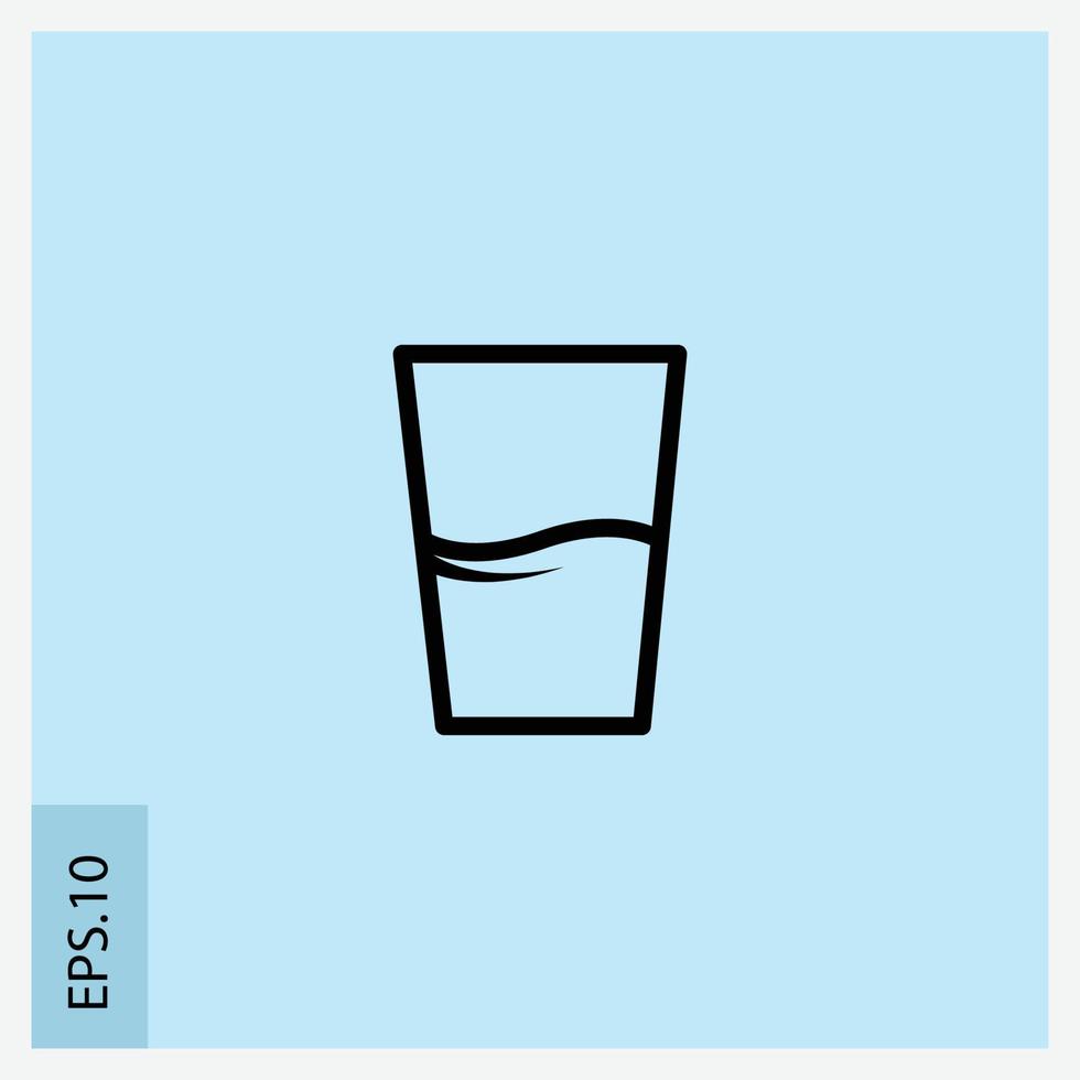 vaso mineral icono vector