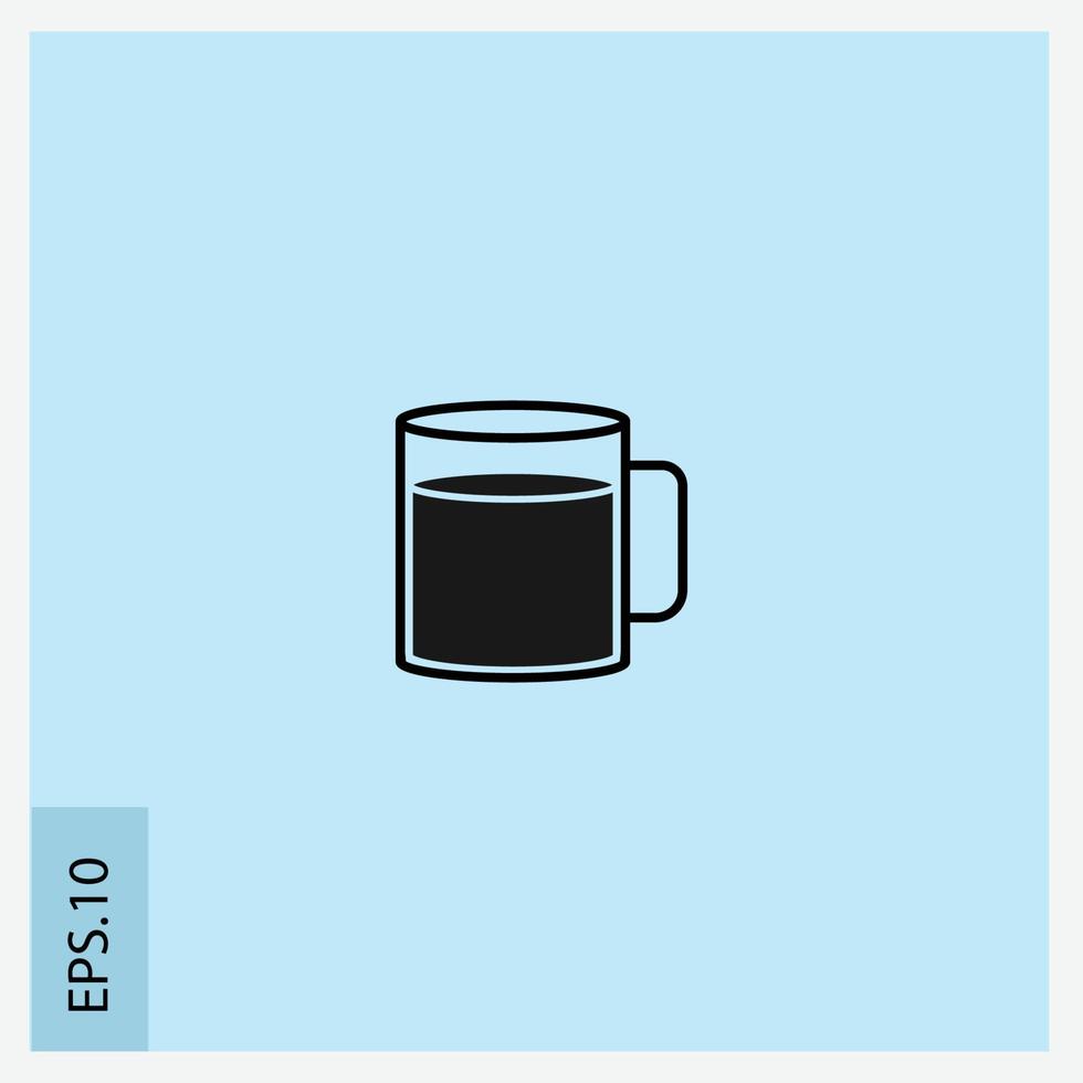 vaso mineral icono vector