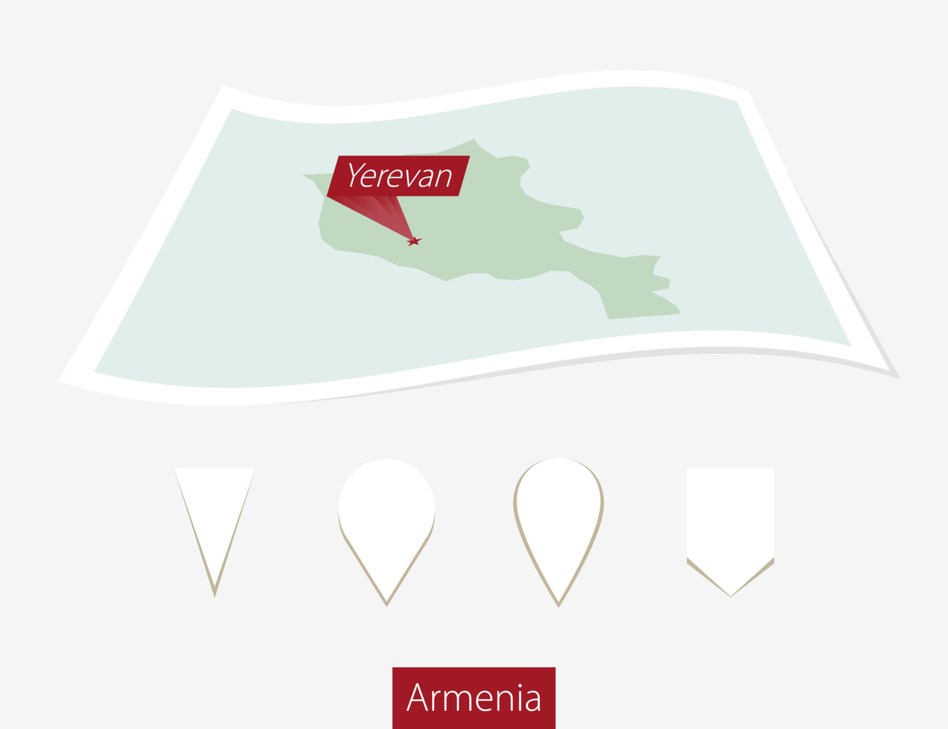 Armenia Map, Capital Yerevan