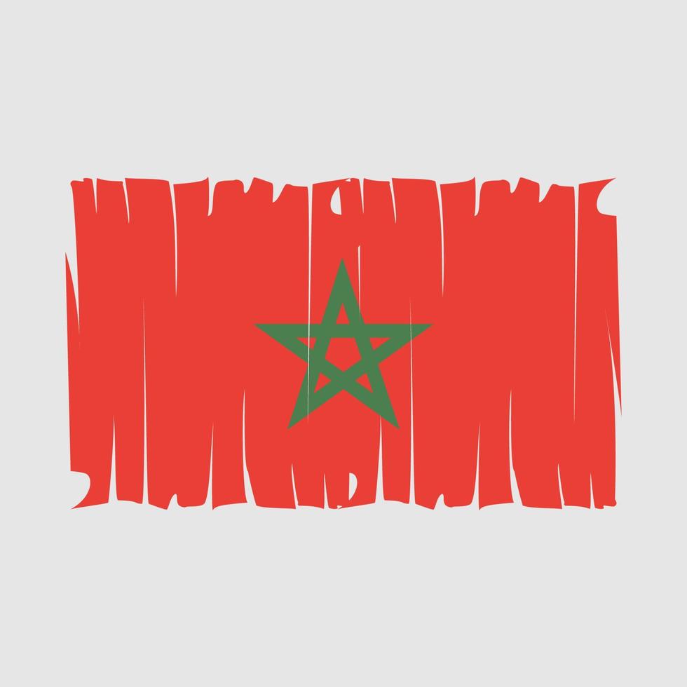 vector de bandera de marruecos