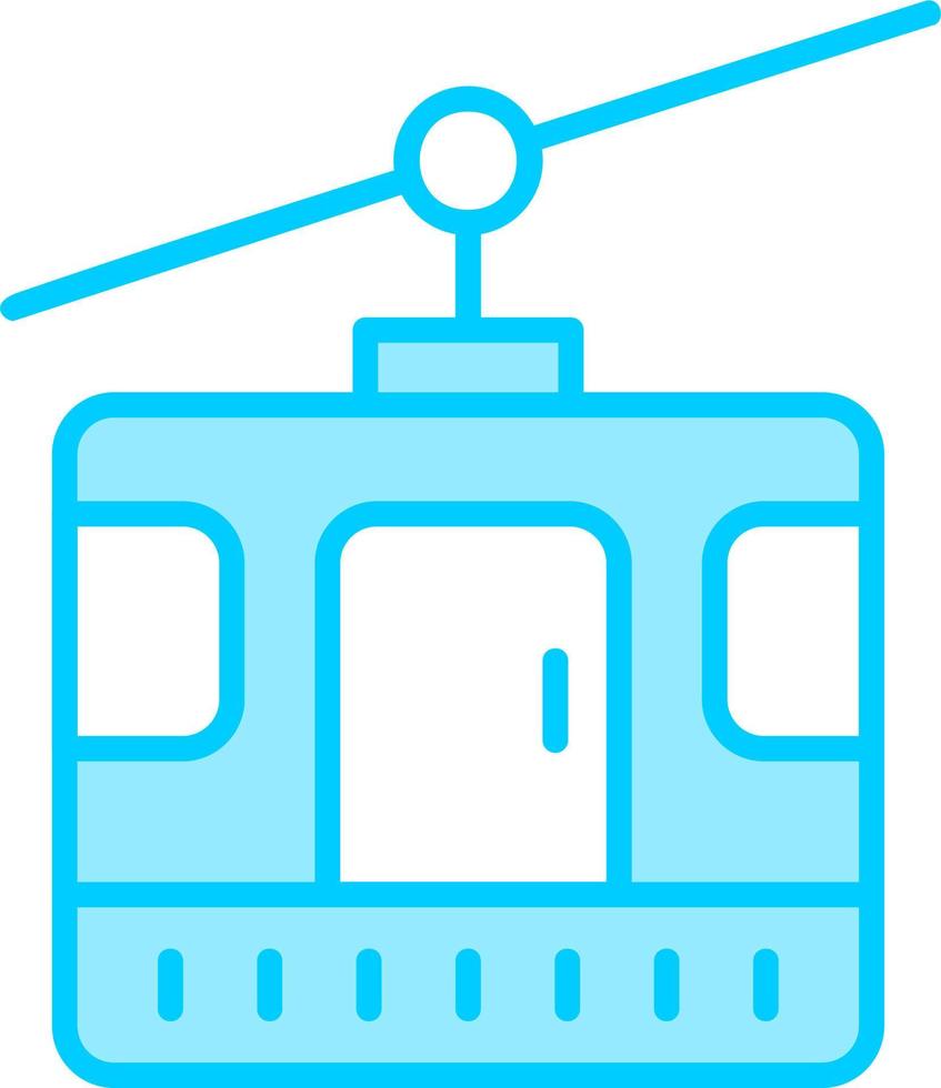 icono de vector de cabina de teleférico