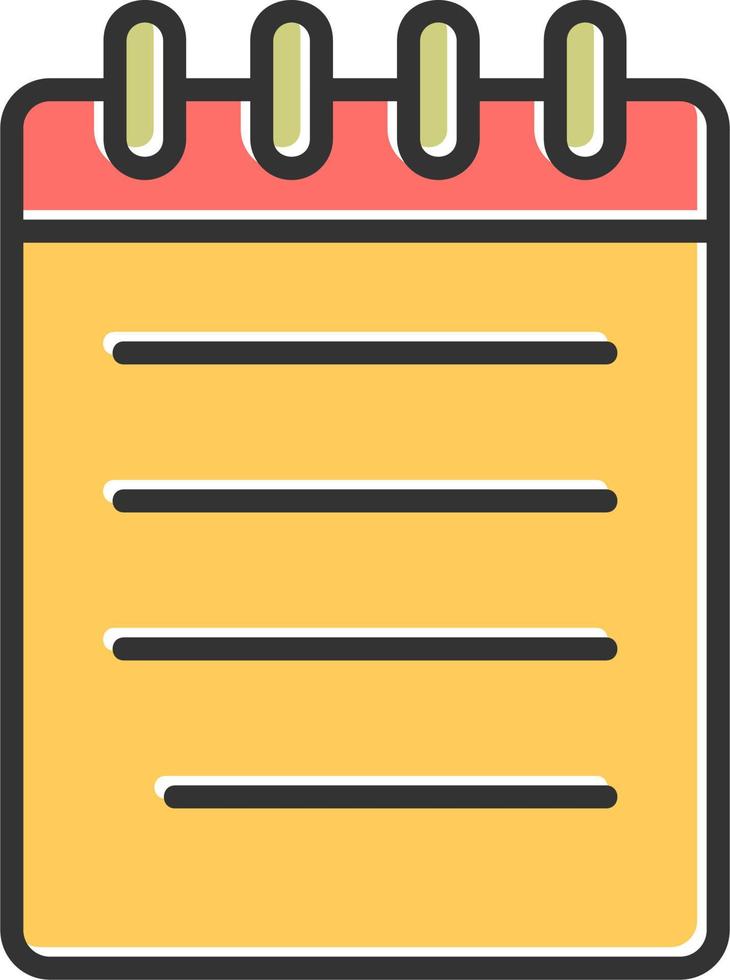 Notebook Vector Icon