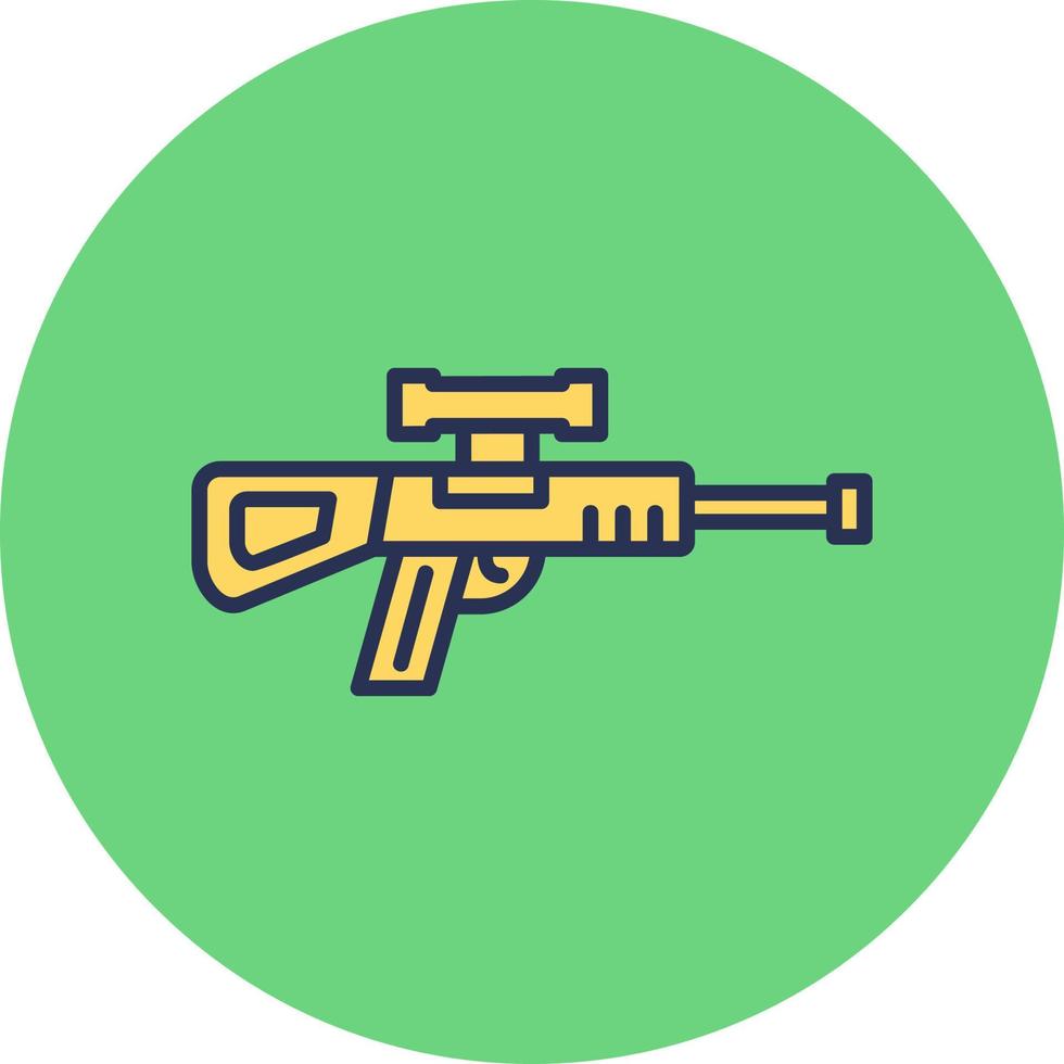 francotirador pistola vector icono