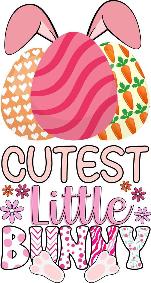 Easter Quotes.  Cutest little bunny vector