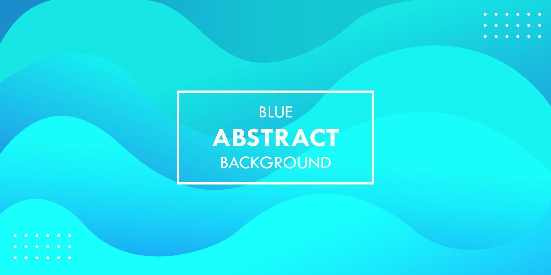 Wavy Blue Gradient Vibrant Abstract Vector Background