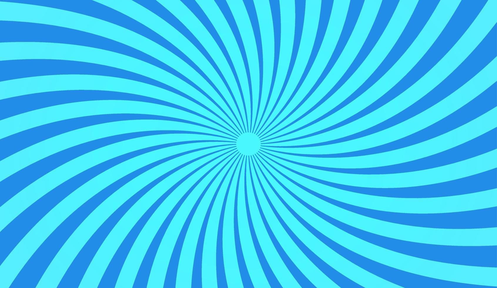 Blue Radial Sunburst Wide Background Vector Cover Banner