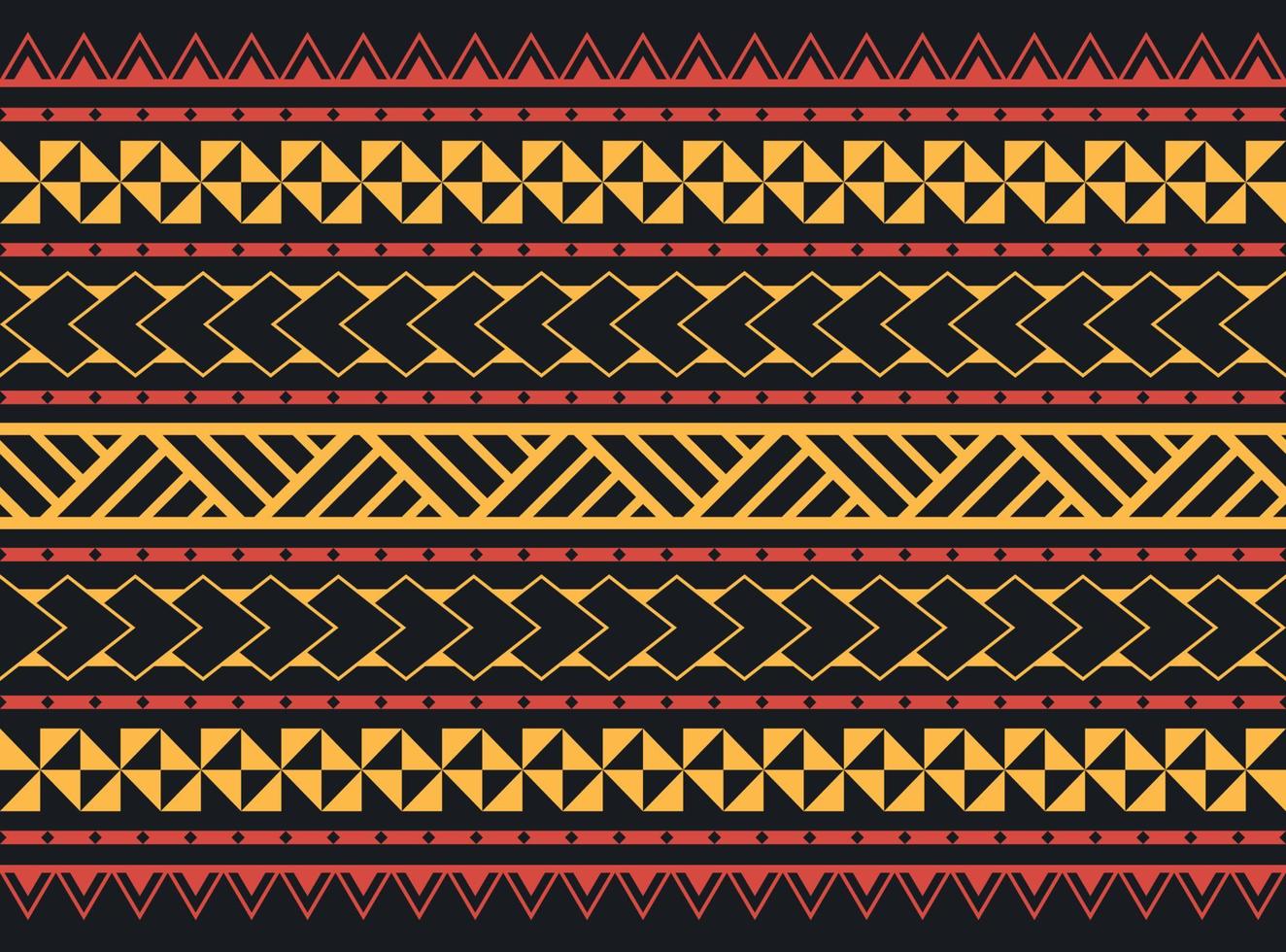 Polynesian mexican samoan aztec ethnic colorful tribal pattern for background, tablecloth, carpet, wallpaper, wrapping, fabric, batik vector