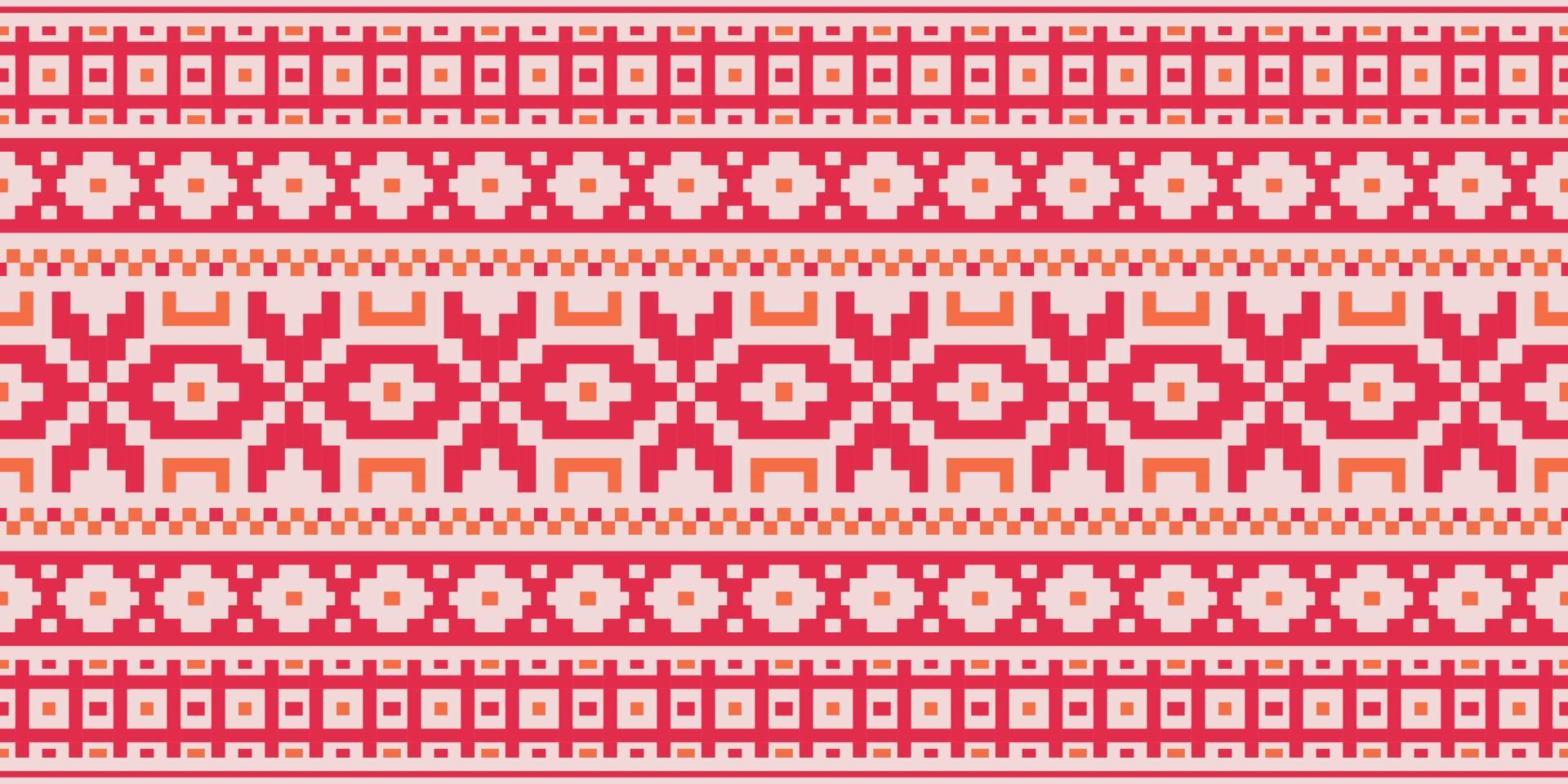 Tribal aztec colorful seamless native american ethnic pattern vector
