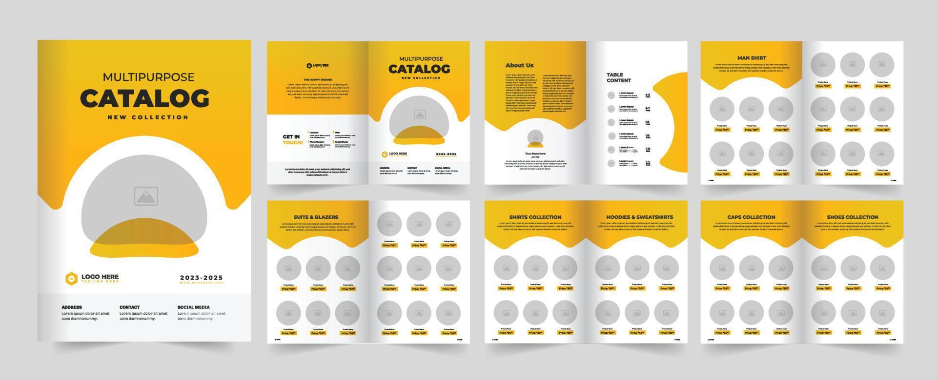 catalogar y Catálogo diseño, a4 impresión Listo catalogar. vector