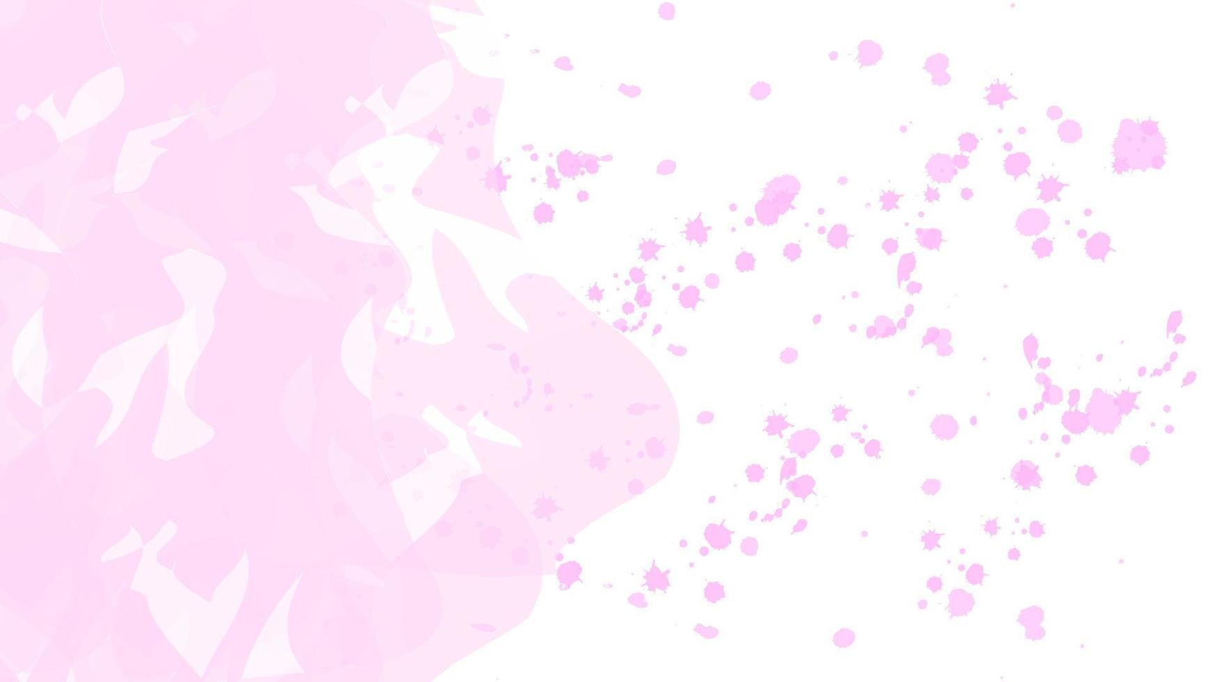 pink and white abstract background with watercolor and splash texture. used for copy space, wallpaper, banner or background vector