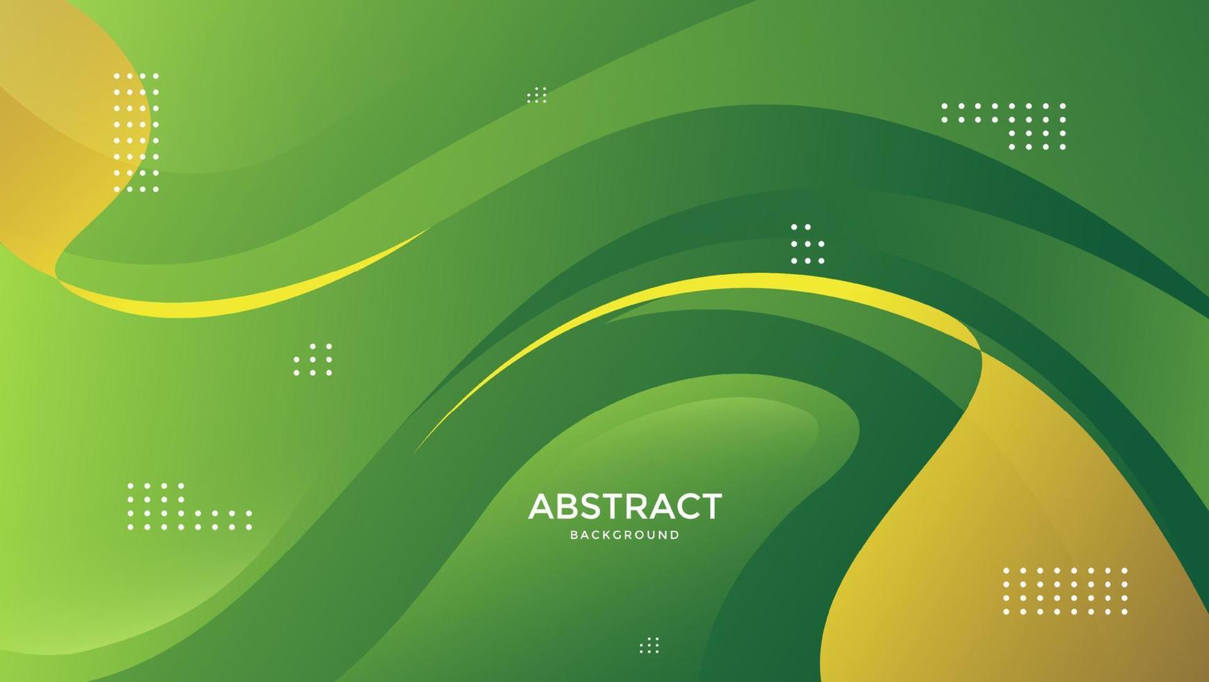 Modern background design in green color suitable for templates, banners, posters, flyers and more. vector