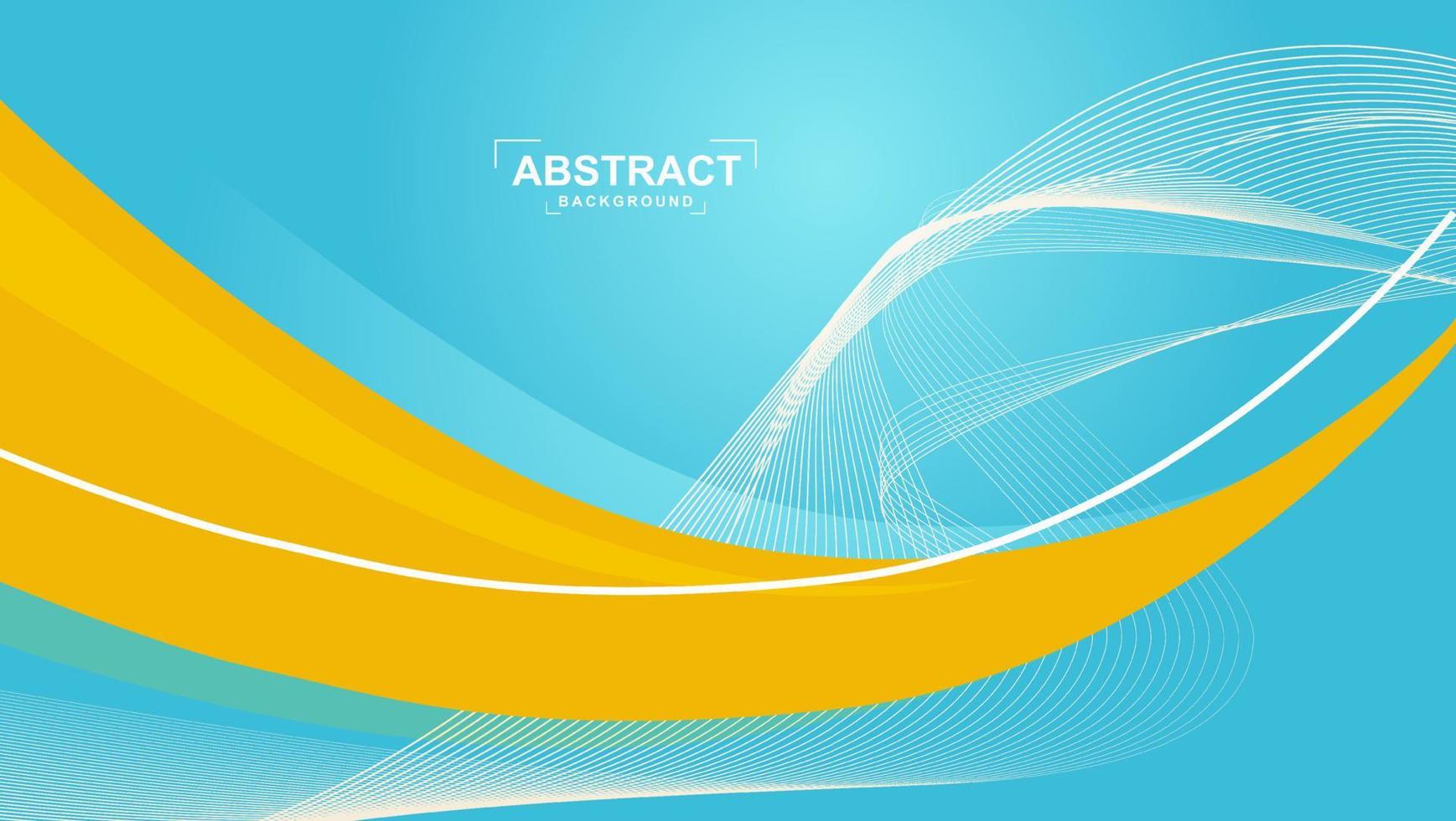 Blue and yellow gradient modern background. vector