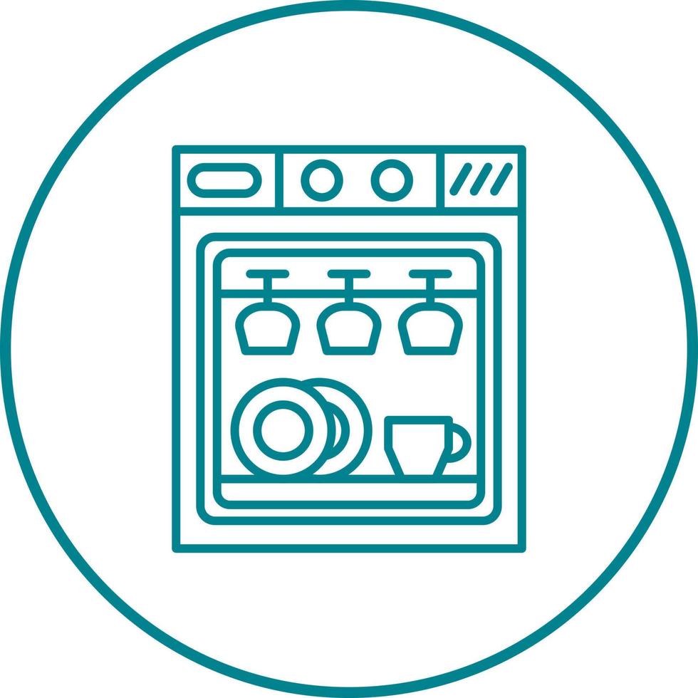 Dishwasher Vector Icon