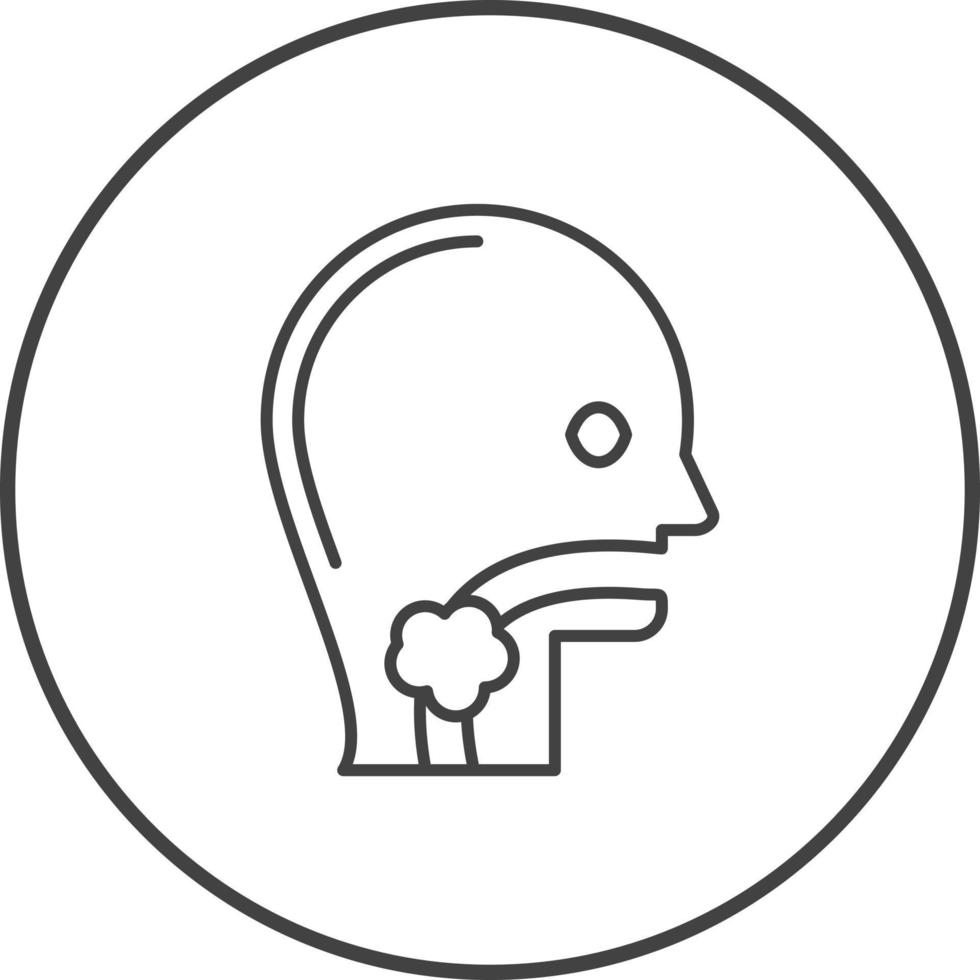 Throat Cancer Vector Icon