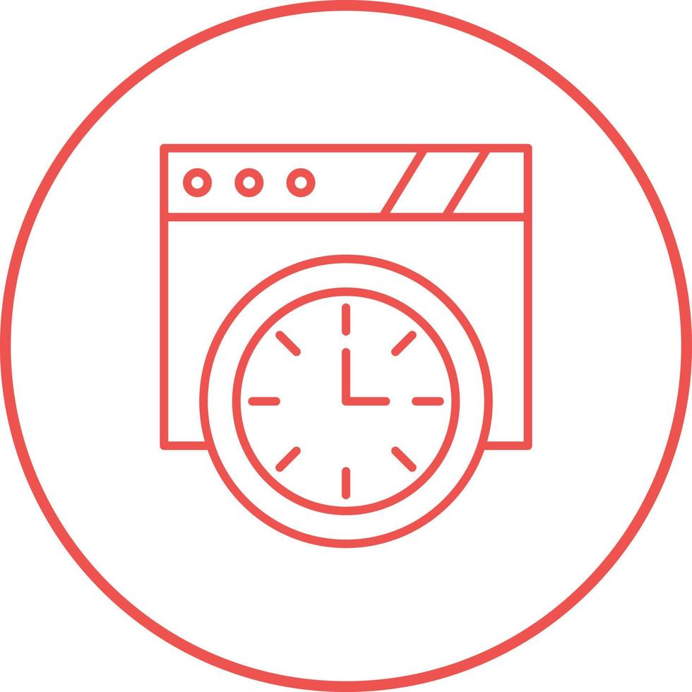 Wall Clock Vector Icon