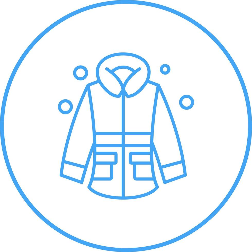 Winter Jacket Vector Icon