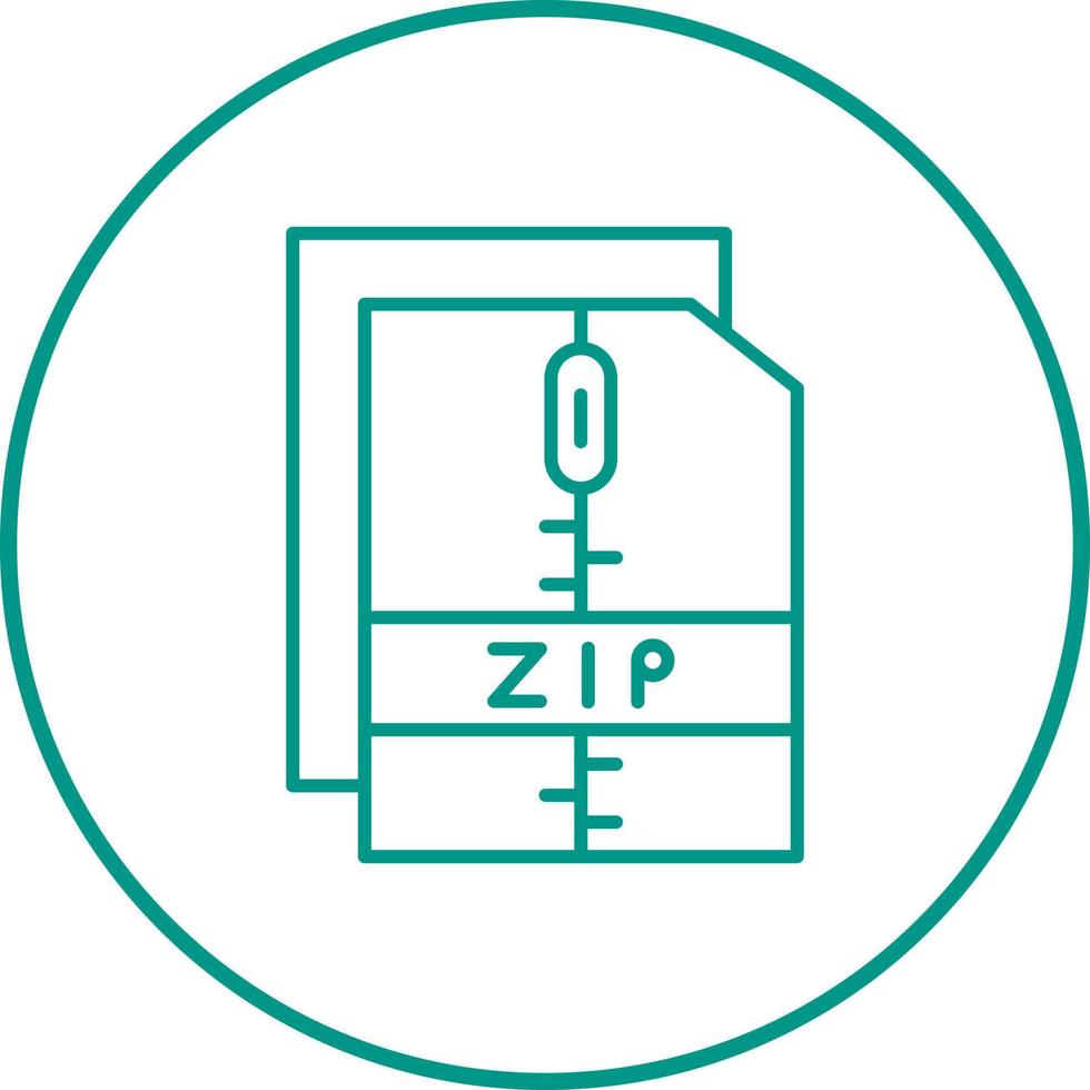 icono de vector de archivo zip