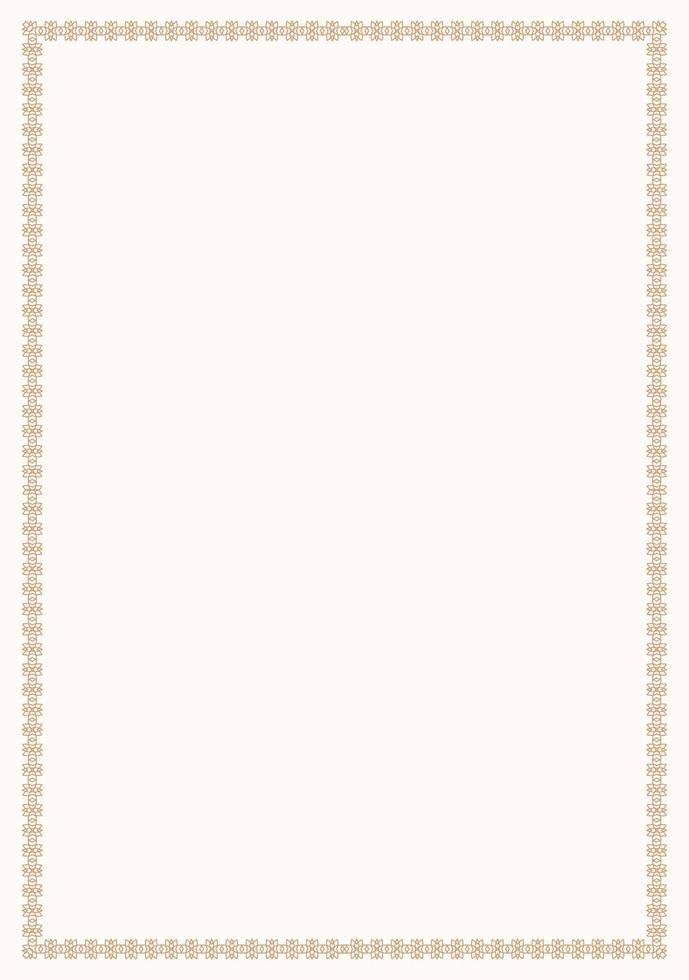 Vector gold rectangular frame