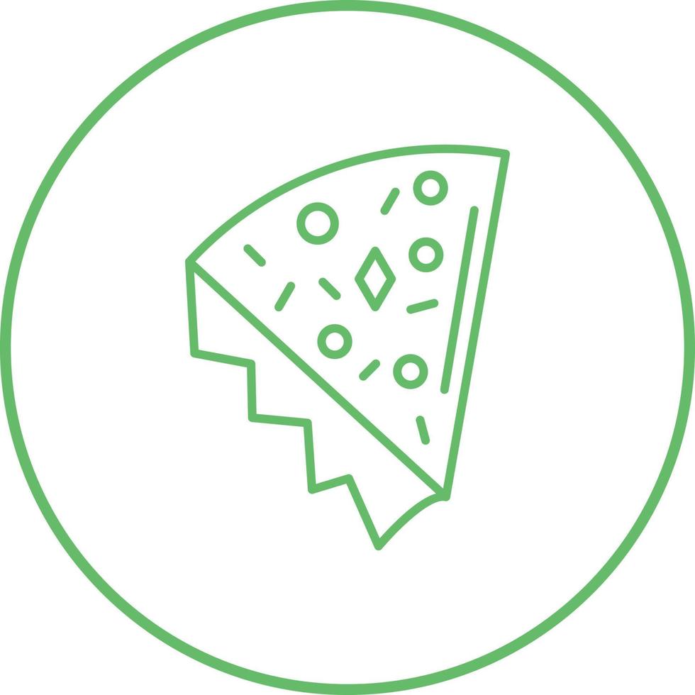 icono de vector de rebanada de pizza