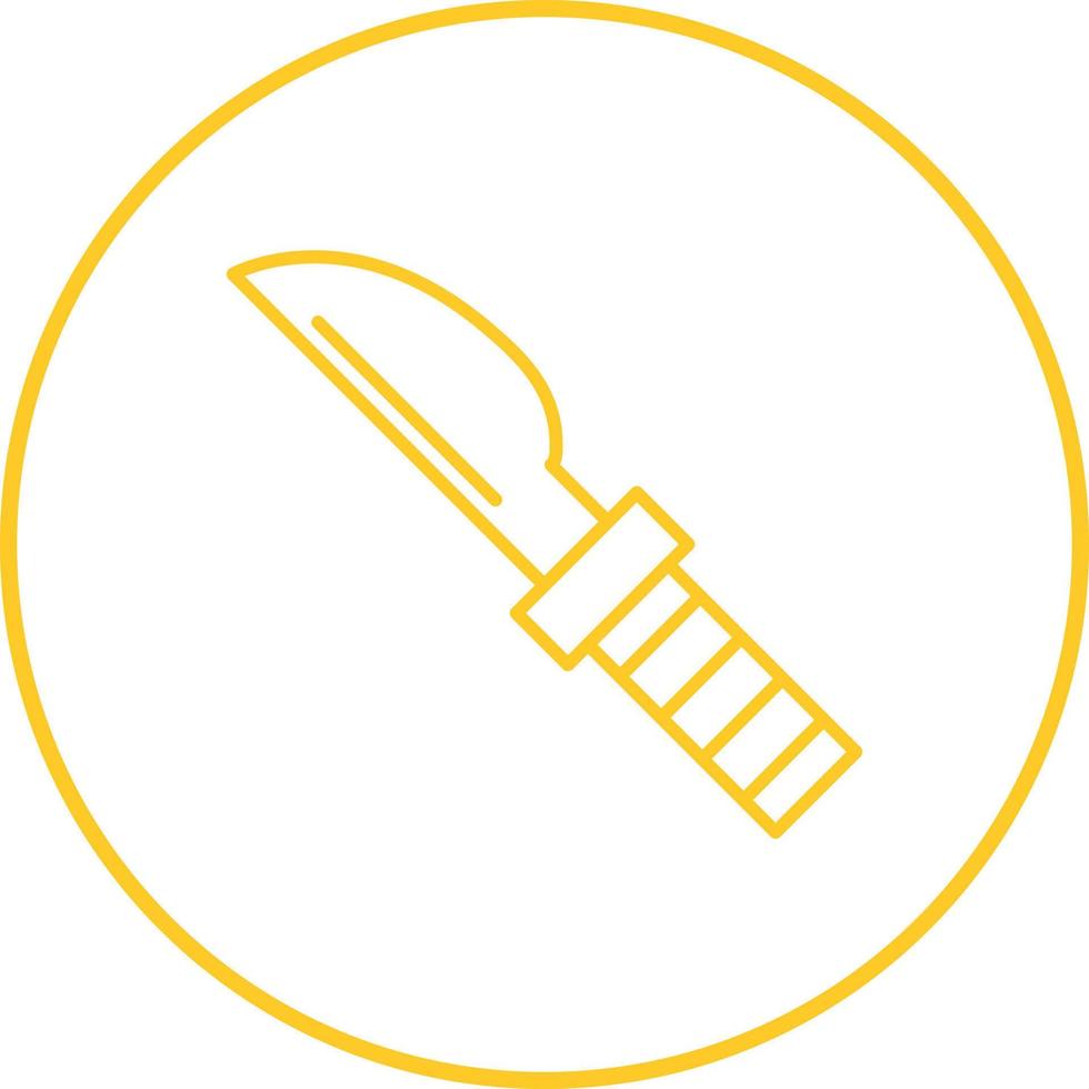 icono de vector de cuchillo