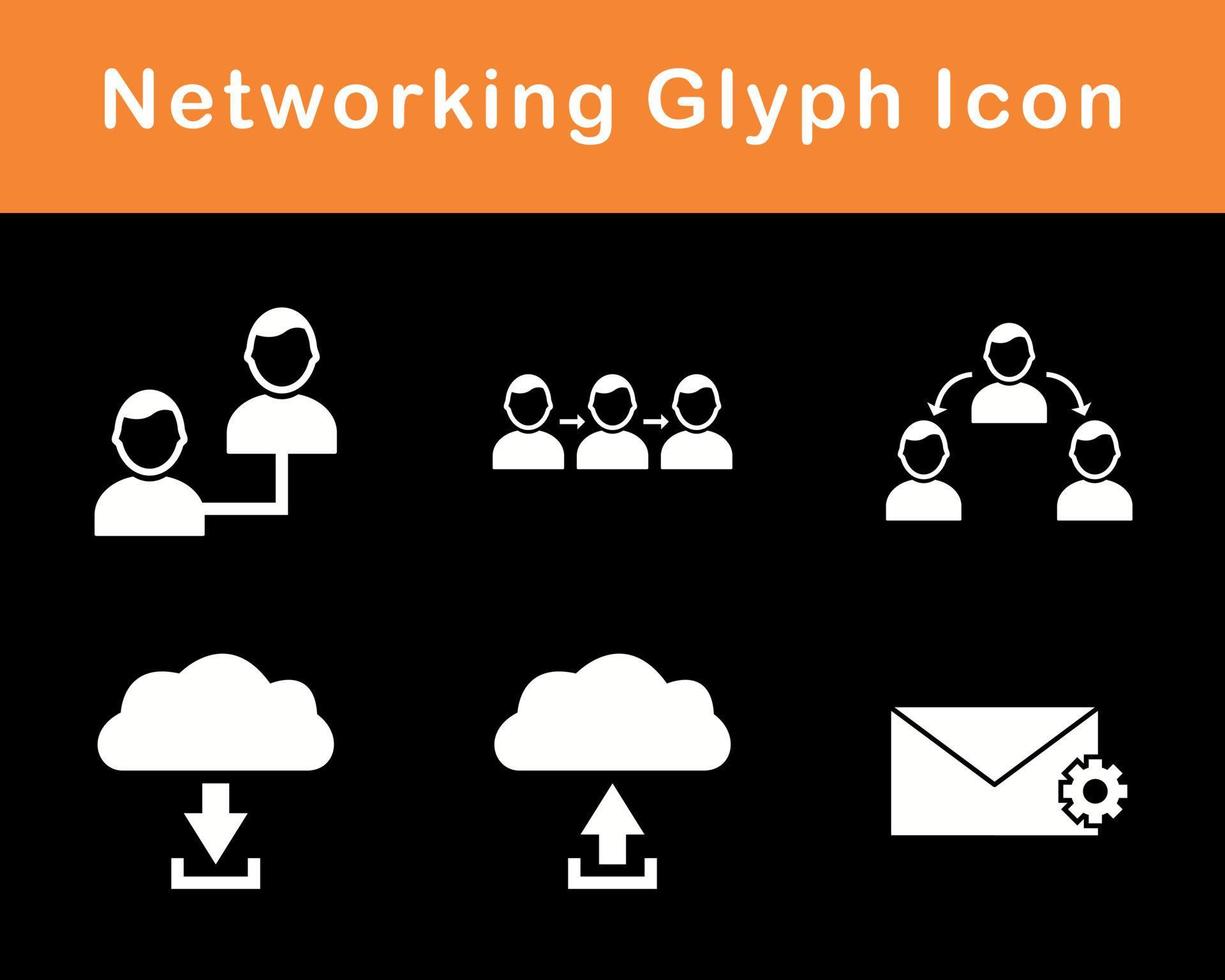 Networking Vector Icon Set