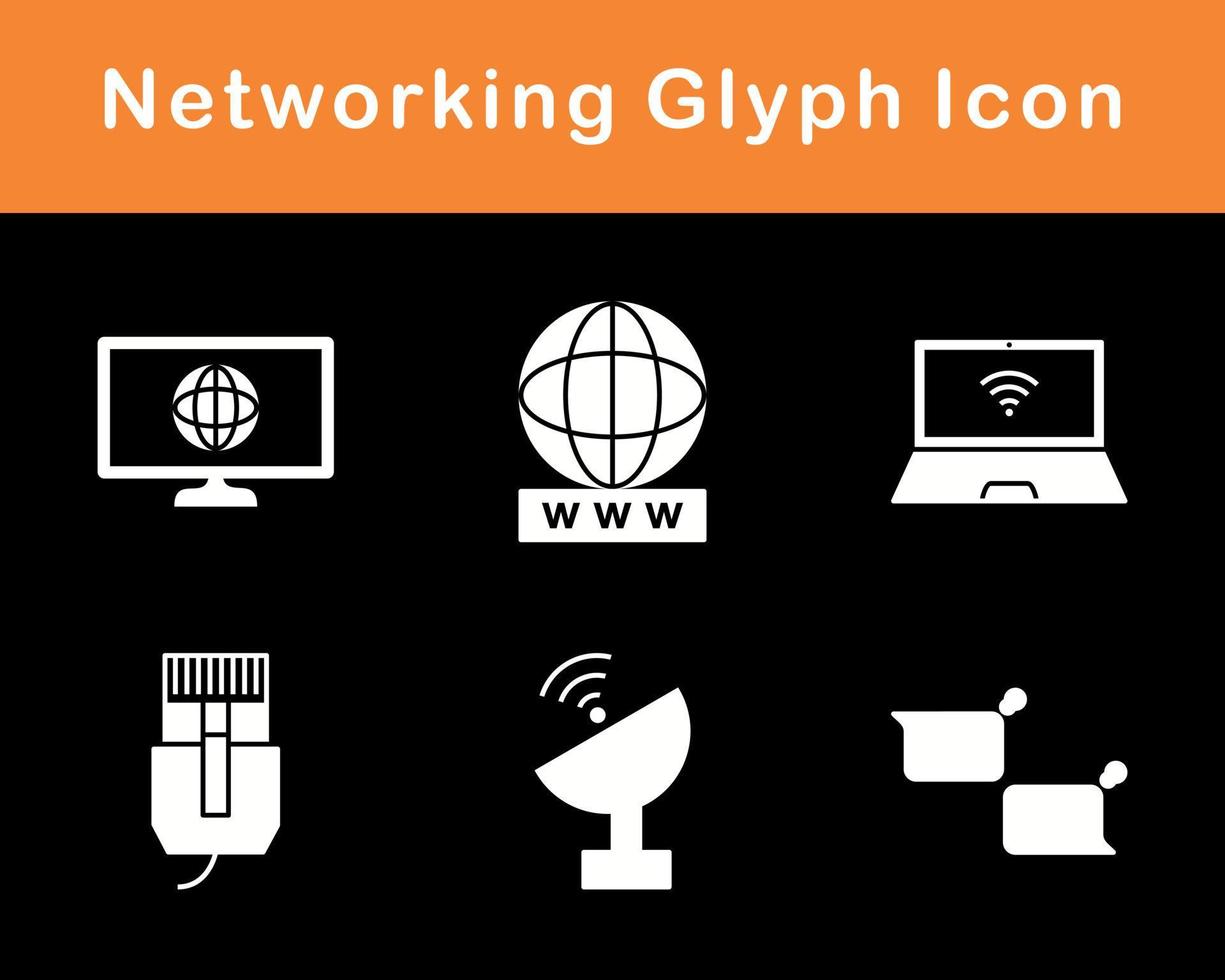 Networking Vector Icon Set