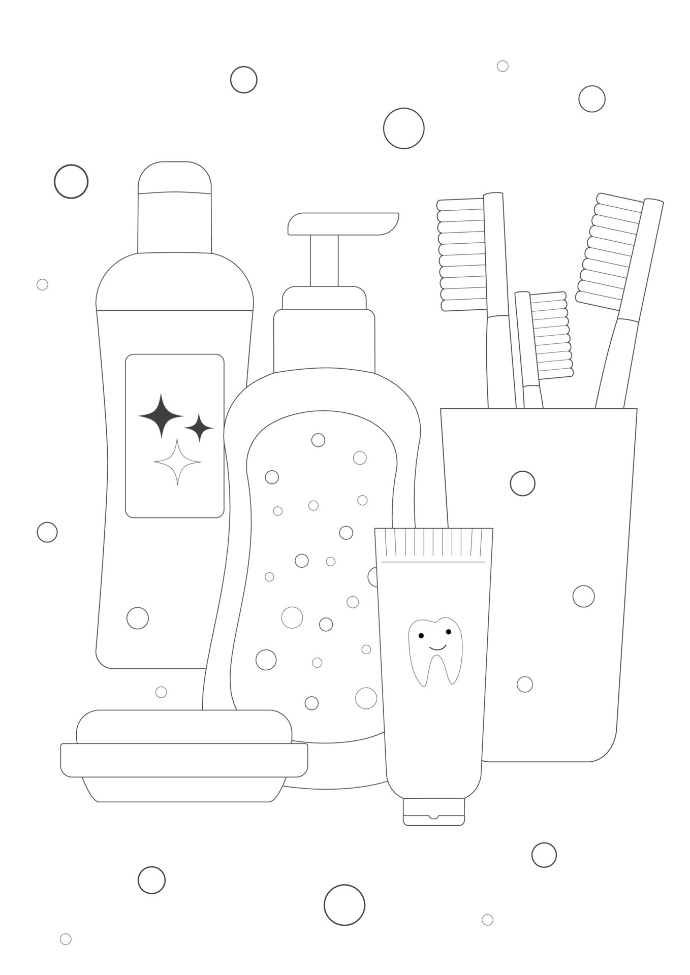 Soap Coloring Page