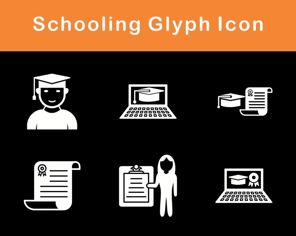 Schooling Vector Icon Set