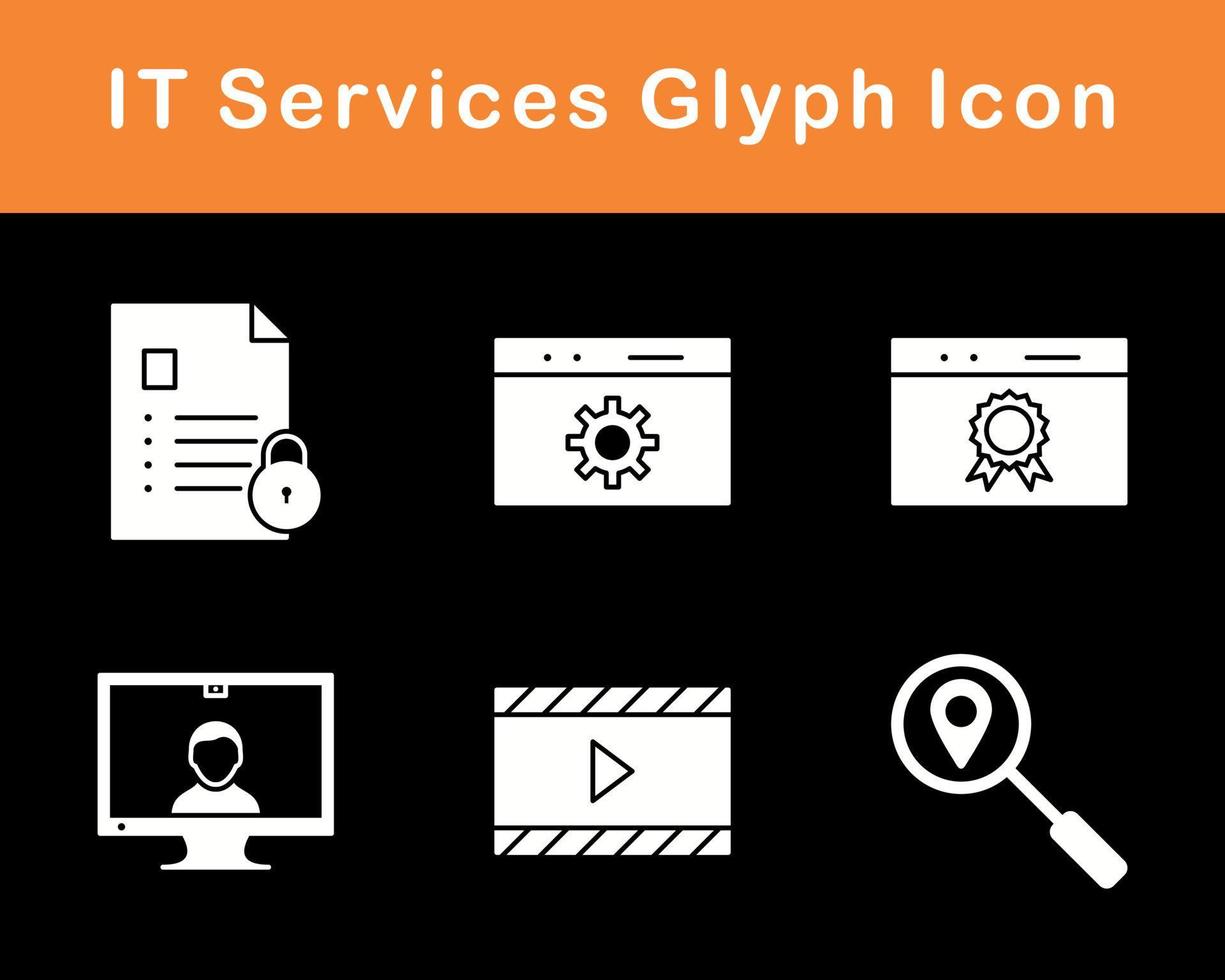 IT Services Vector Icon Set