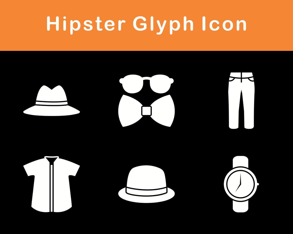 Hipster Vector Icon Set