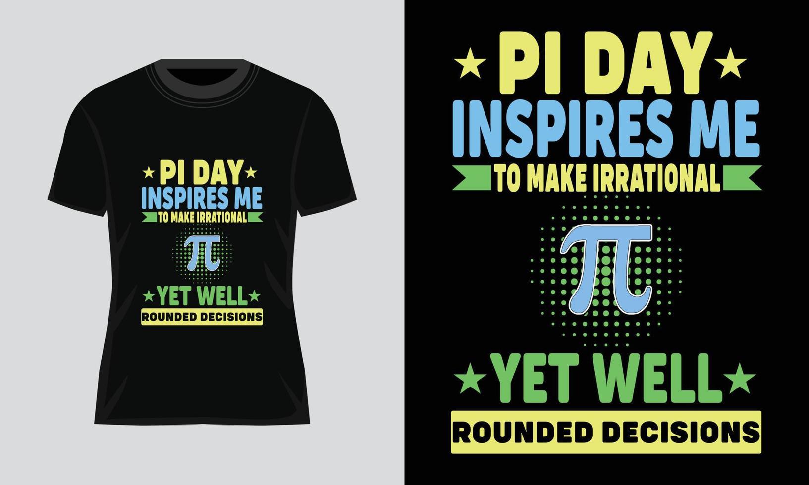 Pi Day T-shirt Design Bundle. Pi t-shirt. Math T shirt design. Pi day Vector Graphics