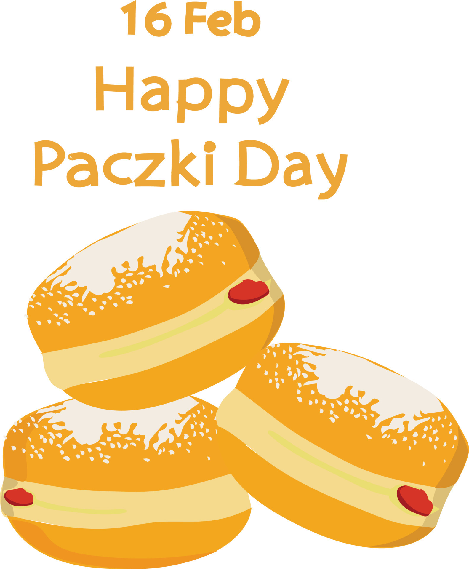 paczki day is celebrated every year on 16 february . 20257888 Vector