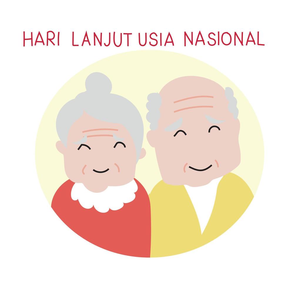 grandparents day Vector illustration.